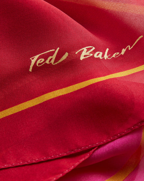 DAAVINA-Scarves-Ombre Effect Silk Chiffon Scarf- Ted Baker Romania